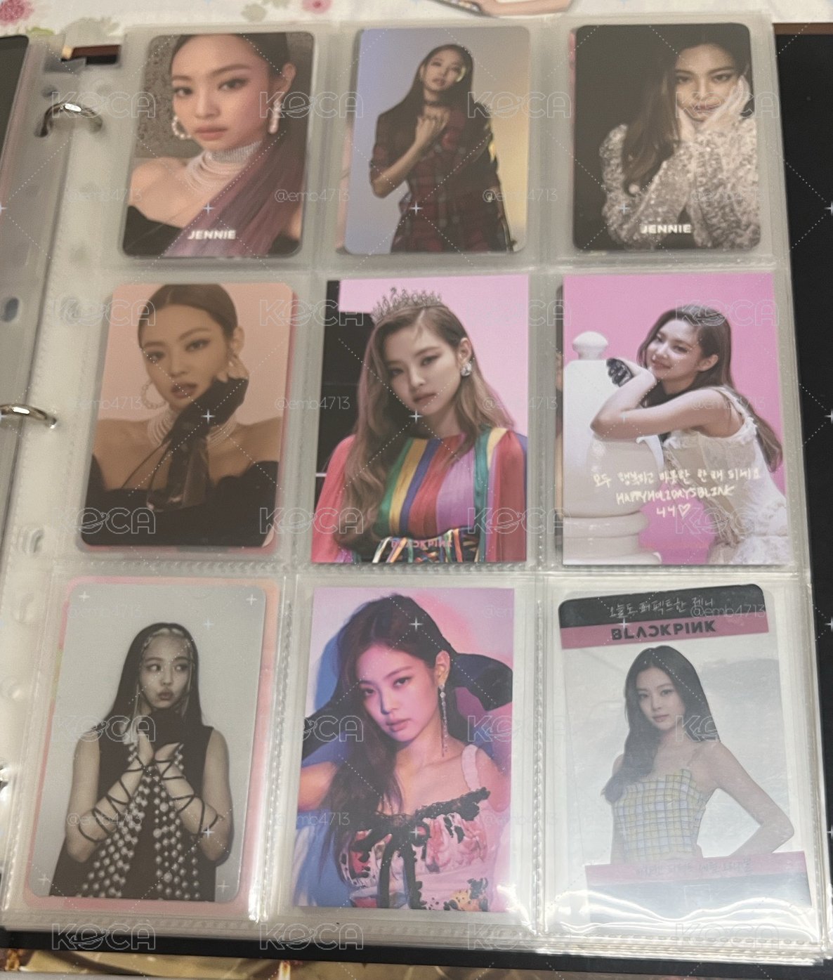 BLACKPINK JENNIE JISOO ROSÈ LISA YGBOX 周邊卡 冬季卡 專輯卡 小盤 不拆出