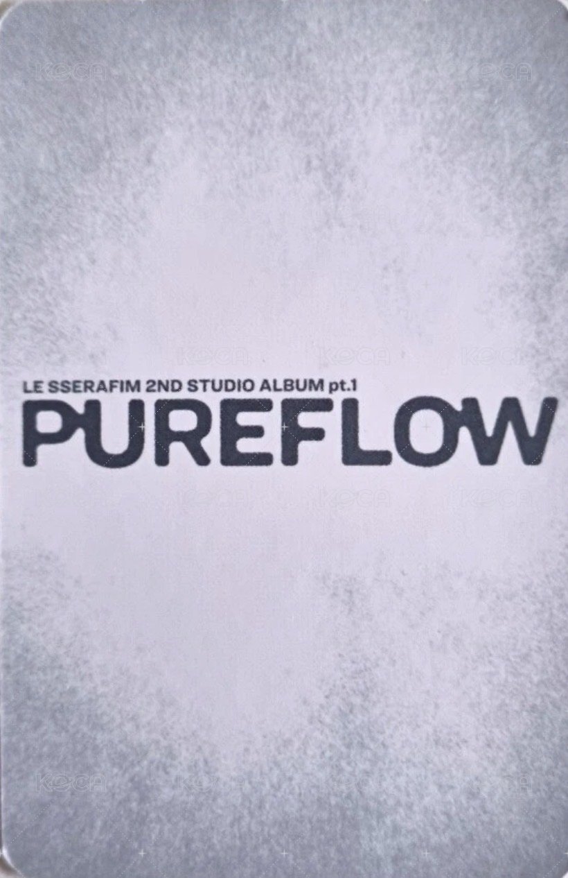 PUREFLOW knpops 特典卡 單封 ver. 背面