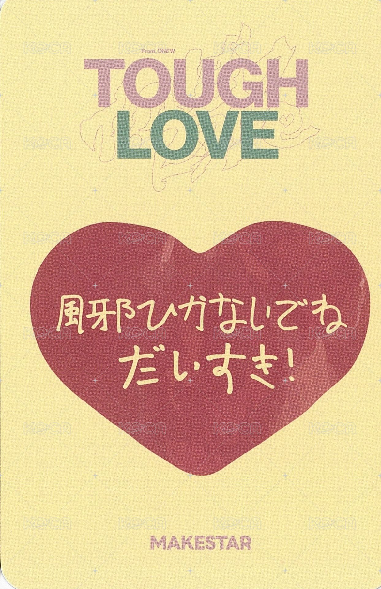 TOUGH LOVE ms 東京 線下 簽售卡  背面