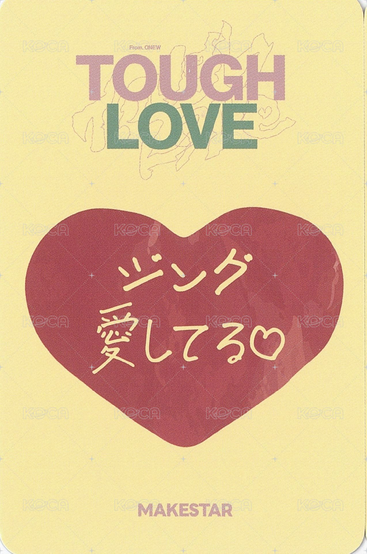 TOUGH LOVE ms 東京 線下 簽售卡  背面