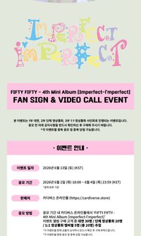 Imperfect-I'mperfect Cardiverse FAN SIGN & VIDEO CALL EVENT