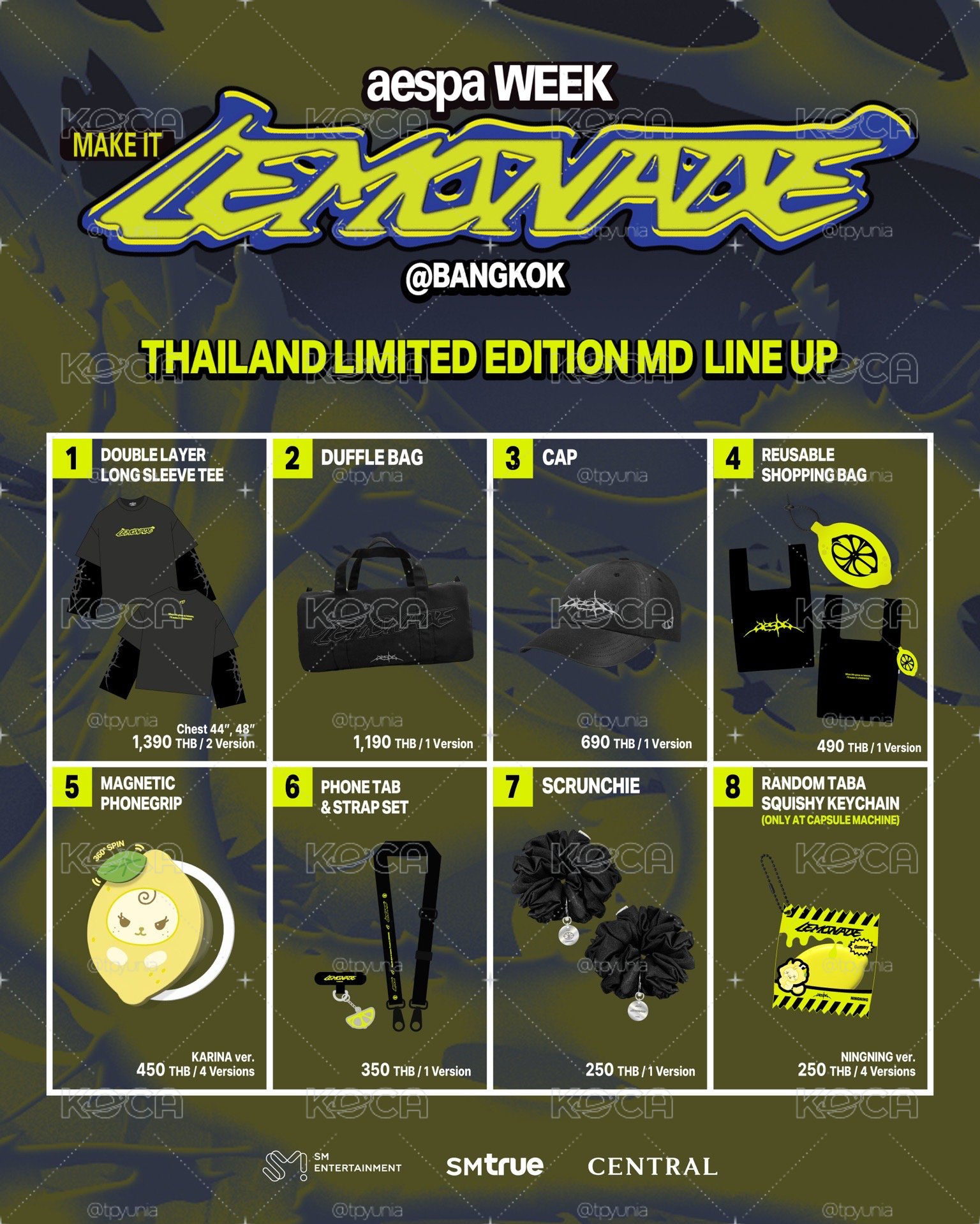 預購）LEMONADE曼谷快閃限定商品
