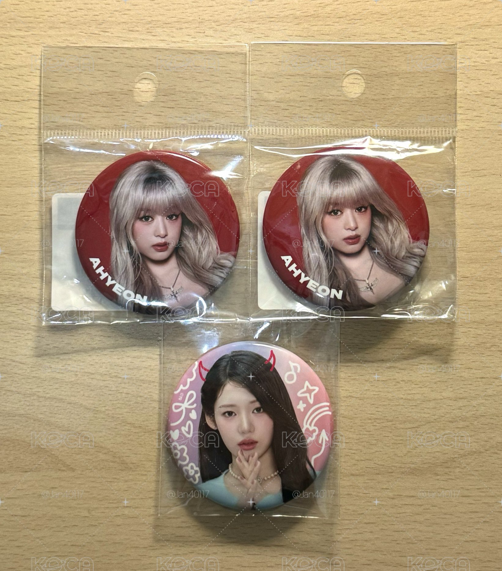 Babymonster Ahyeon Rora 官方徽章