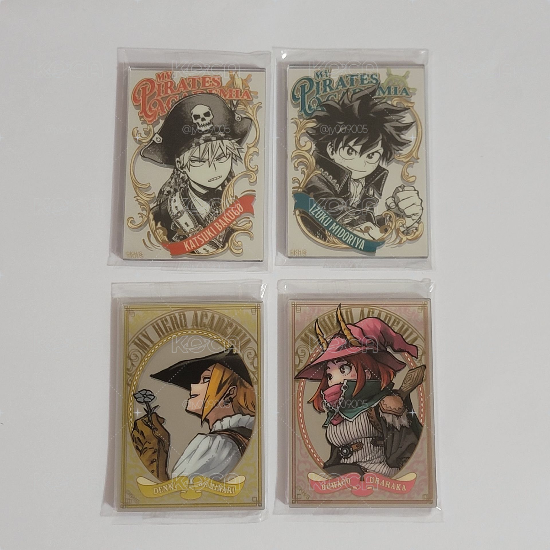 全新 僅拆檢／我的英雄學院 MHA 綠谷 爆豪 轟 上鳴 麗日 jump shop 原畫展 壓克力鏡面貼