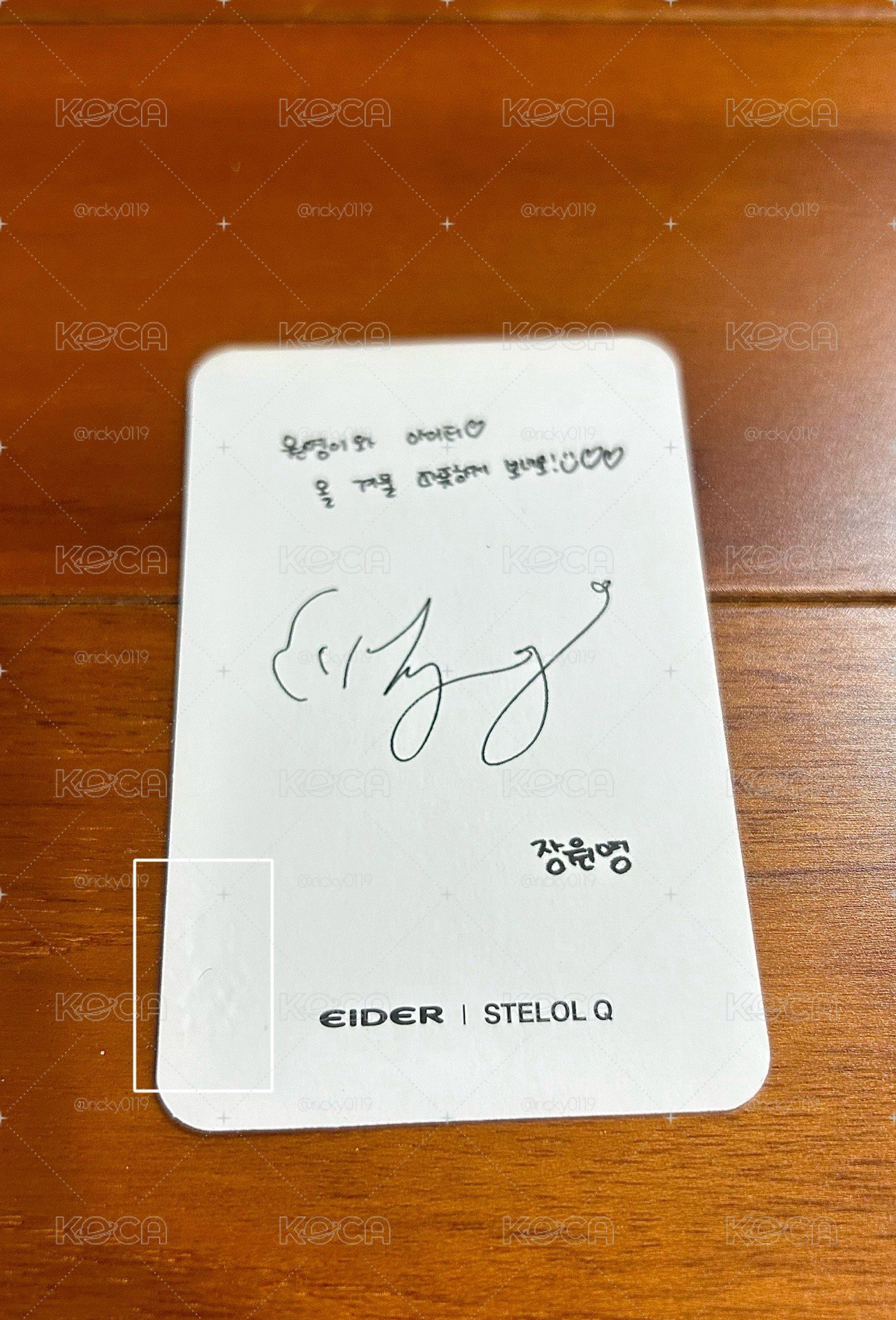 張員瑛 EIDER代言卡