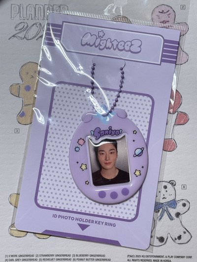 MIGHTEEZ 鑰匙圈吊飾 ID PHOTO CARD HOLDER KEYRING-傘咪