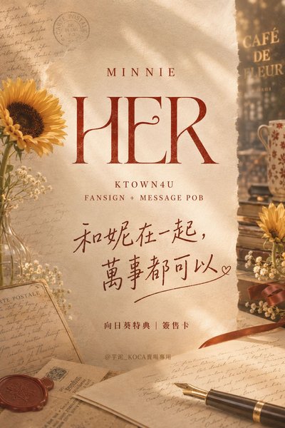 🐱 妮lo HER｜K4 向日葵中背特典 無尾熊簽售