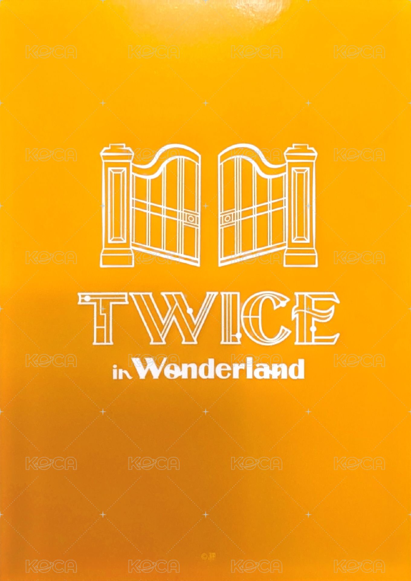 TWICE in Wonderland 明信片 大卡 背面