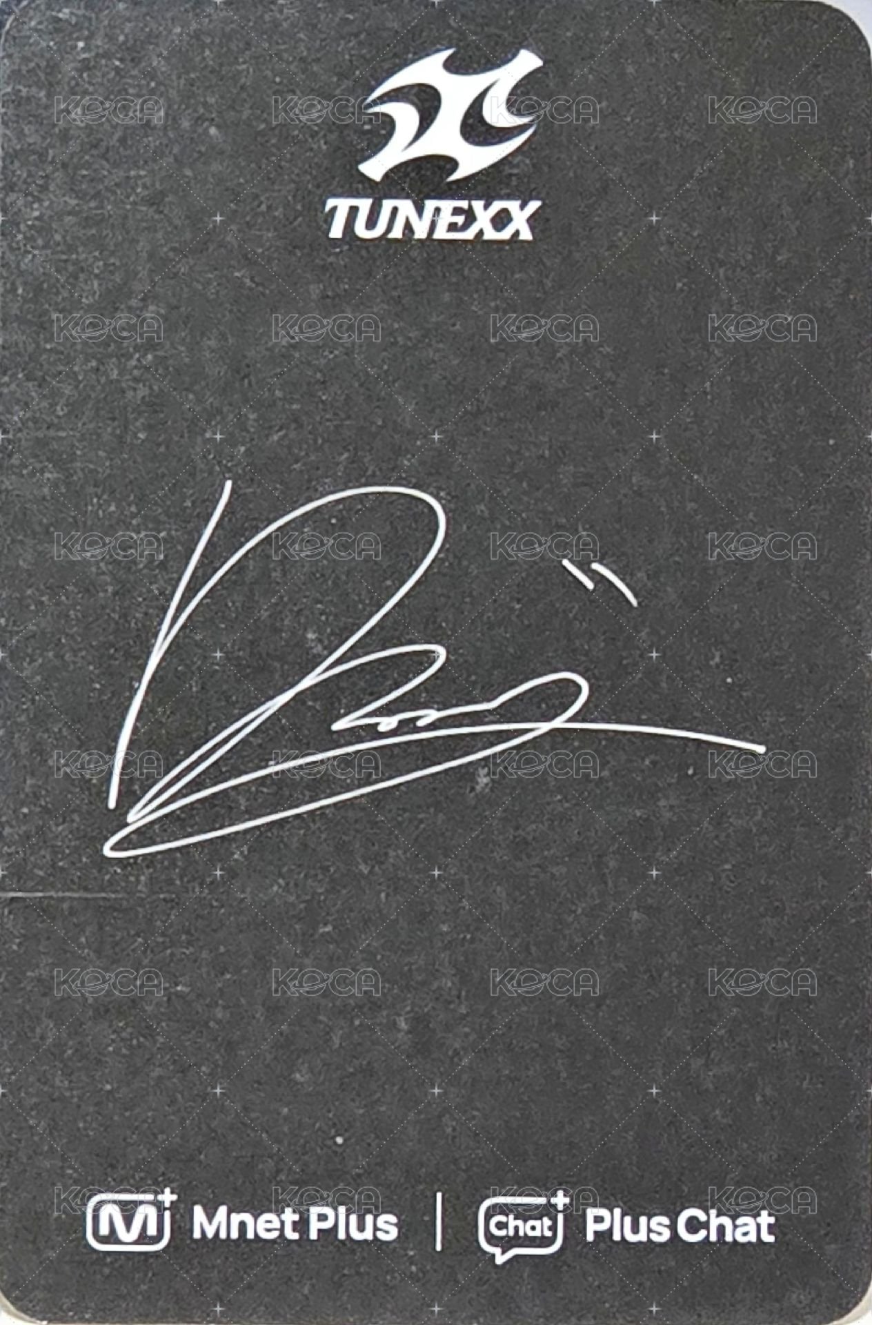 TUNEXX '난생처음' MINI FANMEETING mnet KUJI C/E賞 隨機卡  背面