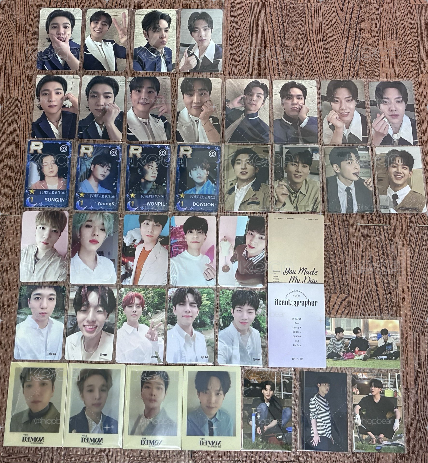 DAY6團體一套小卡盤