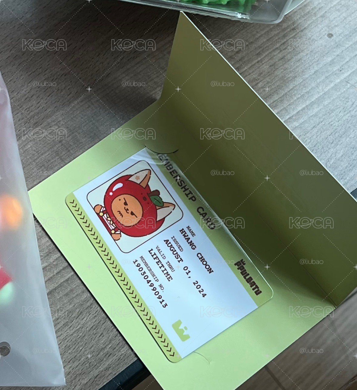 角巴兔蘋果快閃店滿額卡/入場卡