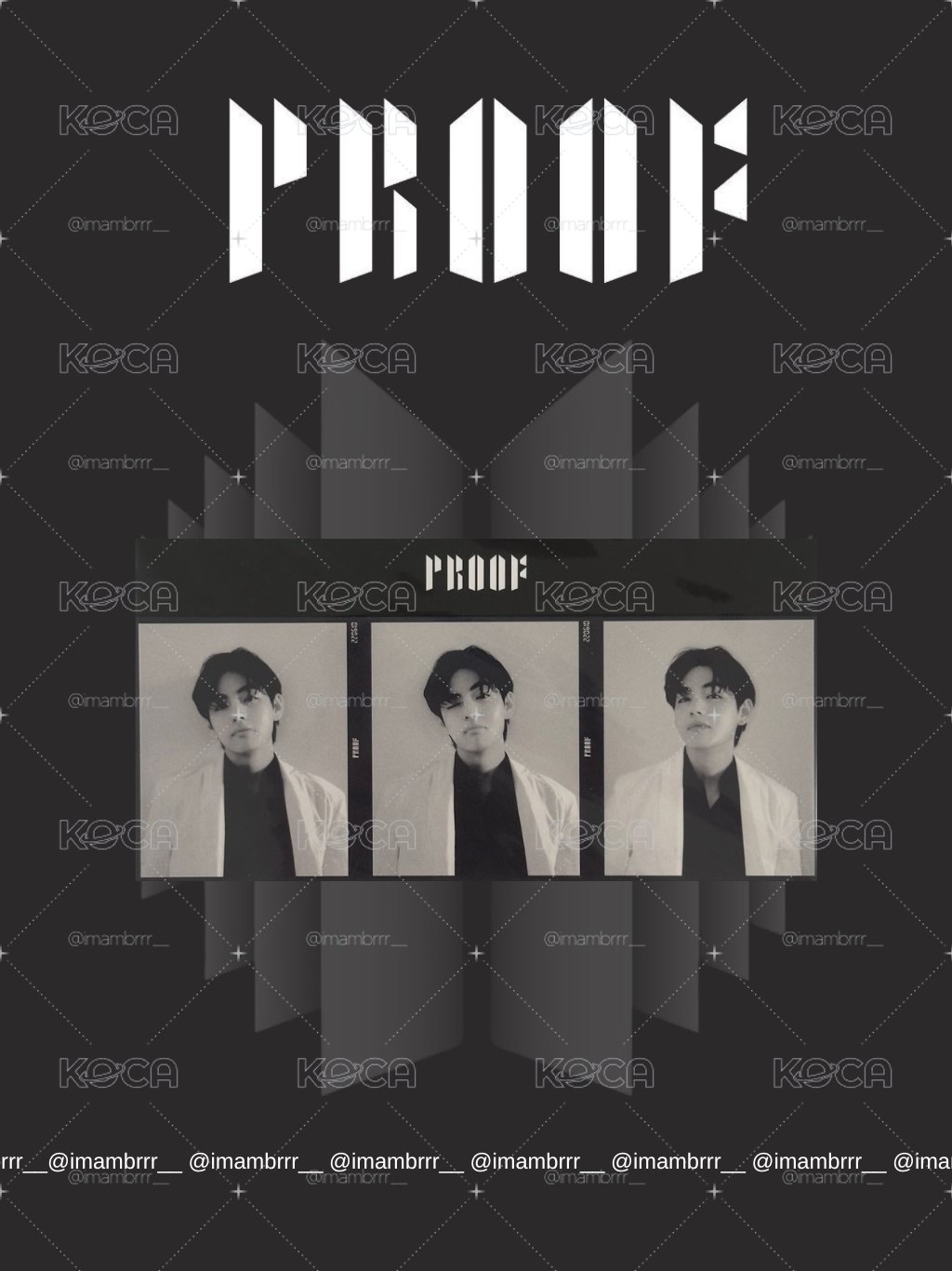 BTS [PROOF] 特典卡 | 三格卡 | V 金泰亨