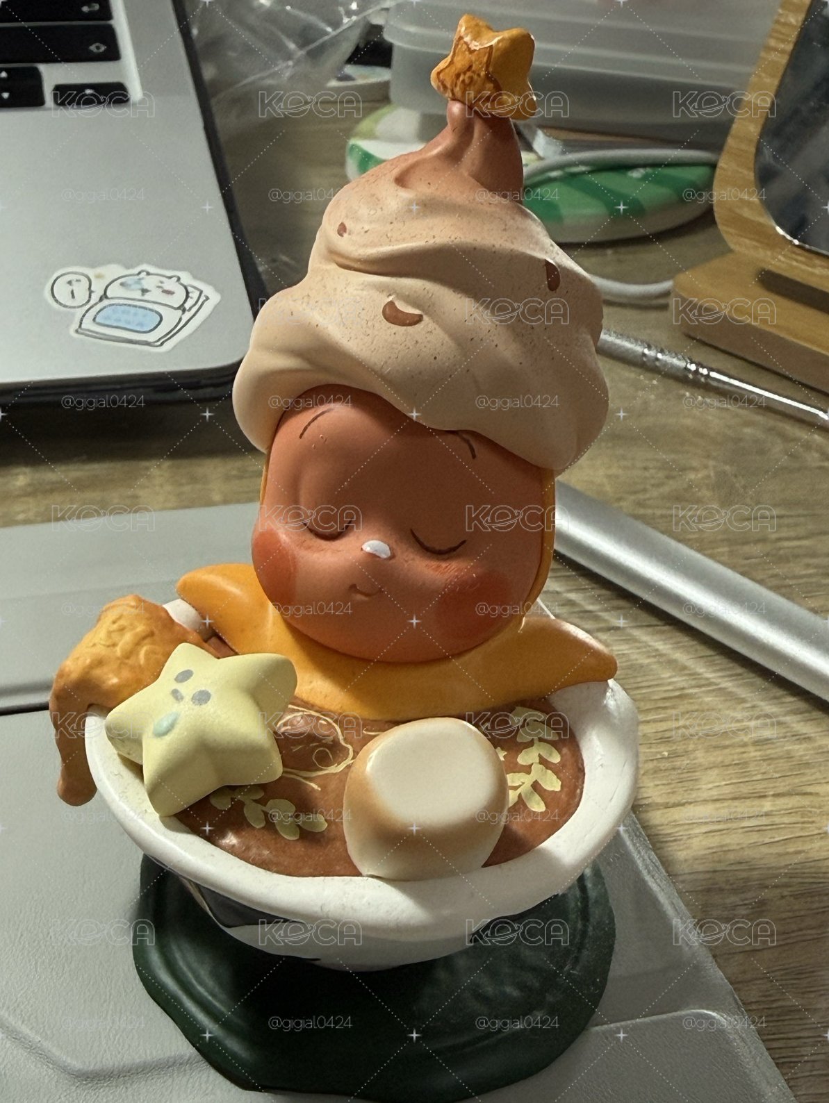 星星人 擺件盲盒 拿鐵浴
