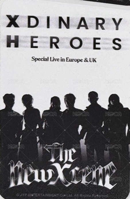 <The New Xcene> Europe&UK Special Live 線下 滿額卡  背面