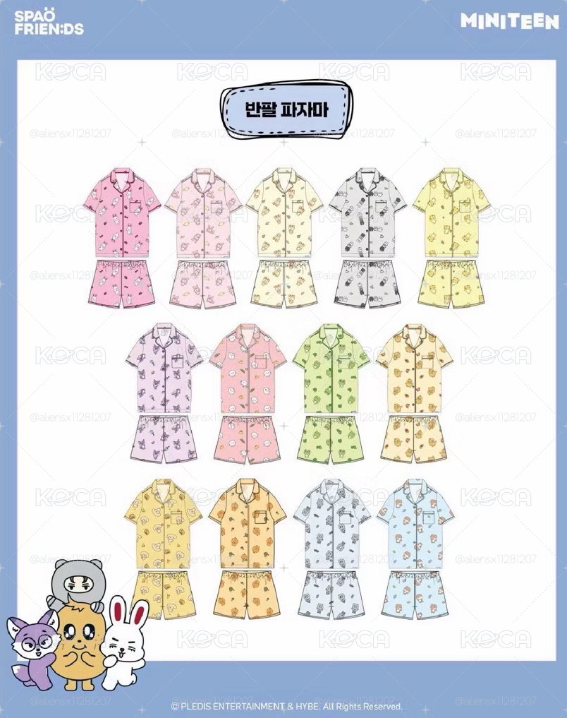 Spao x miniteen 睡衣 順榮/碩珉