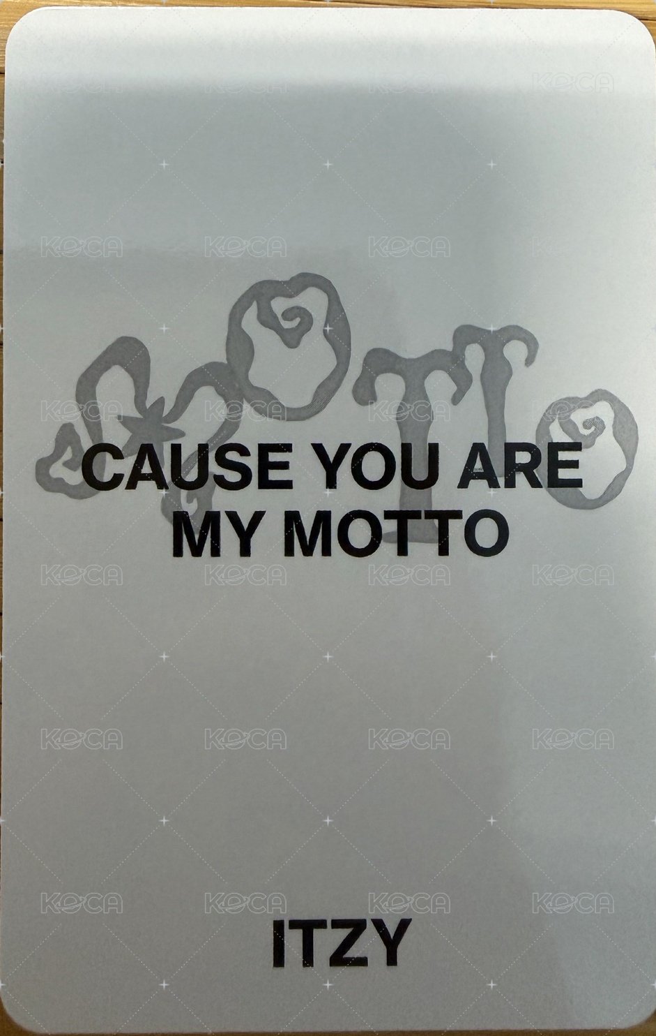 Motto 迷十二 特別版 預售禮 專輯卡  背面