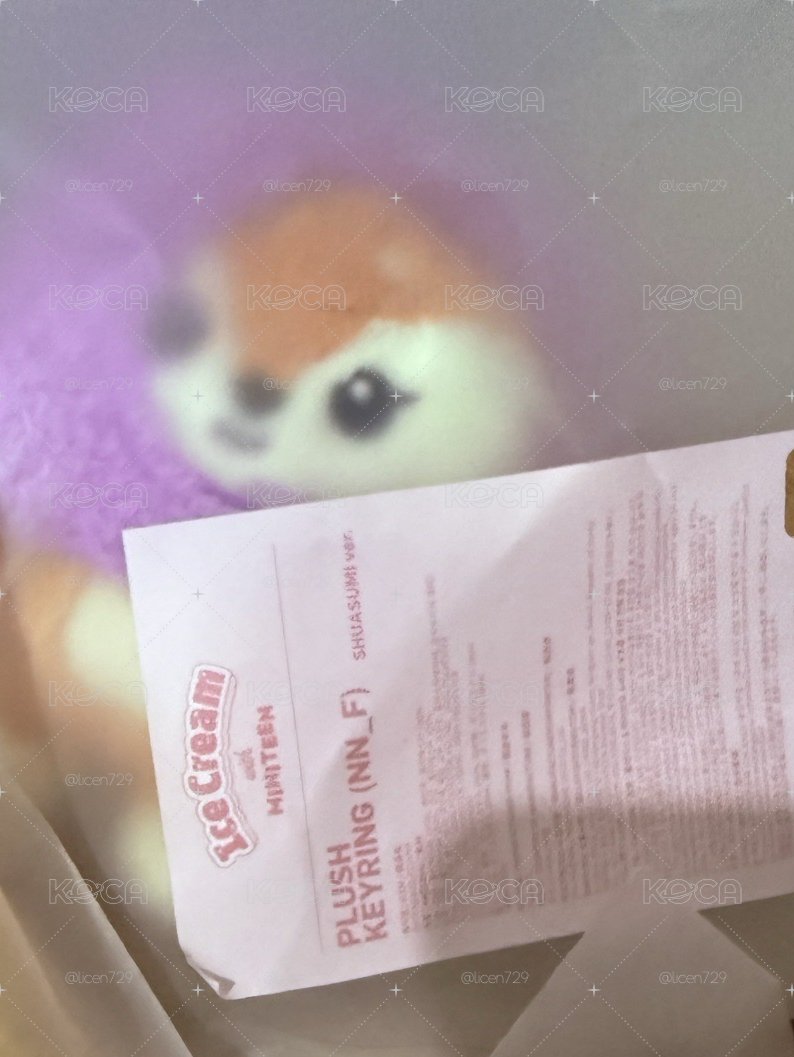 ice cream with Miniteen 秀頭套吊飾