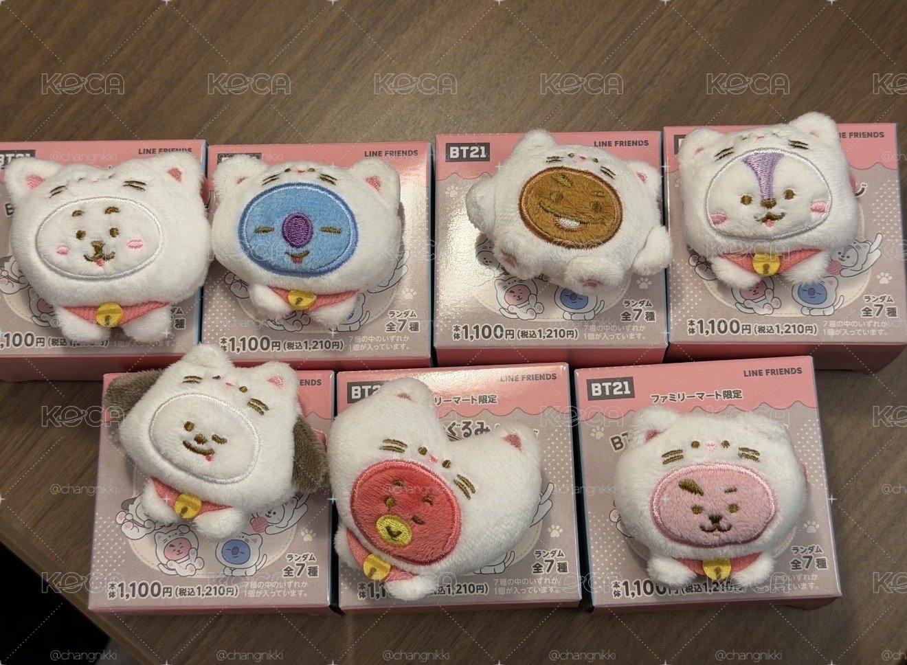 日本全家限定 貓貓BT21徽章別針