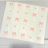 粉色蝴蝶結 2張