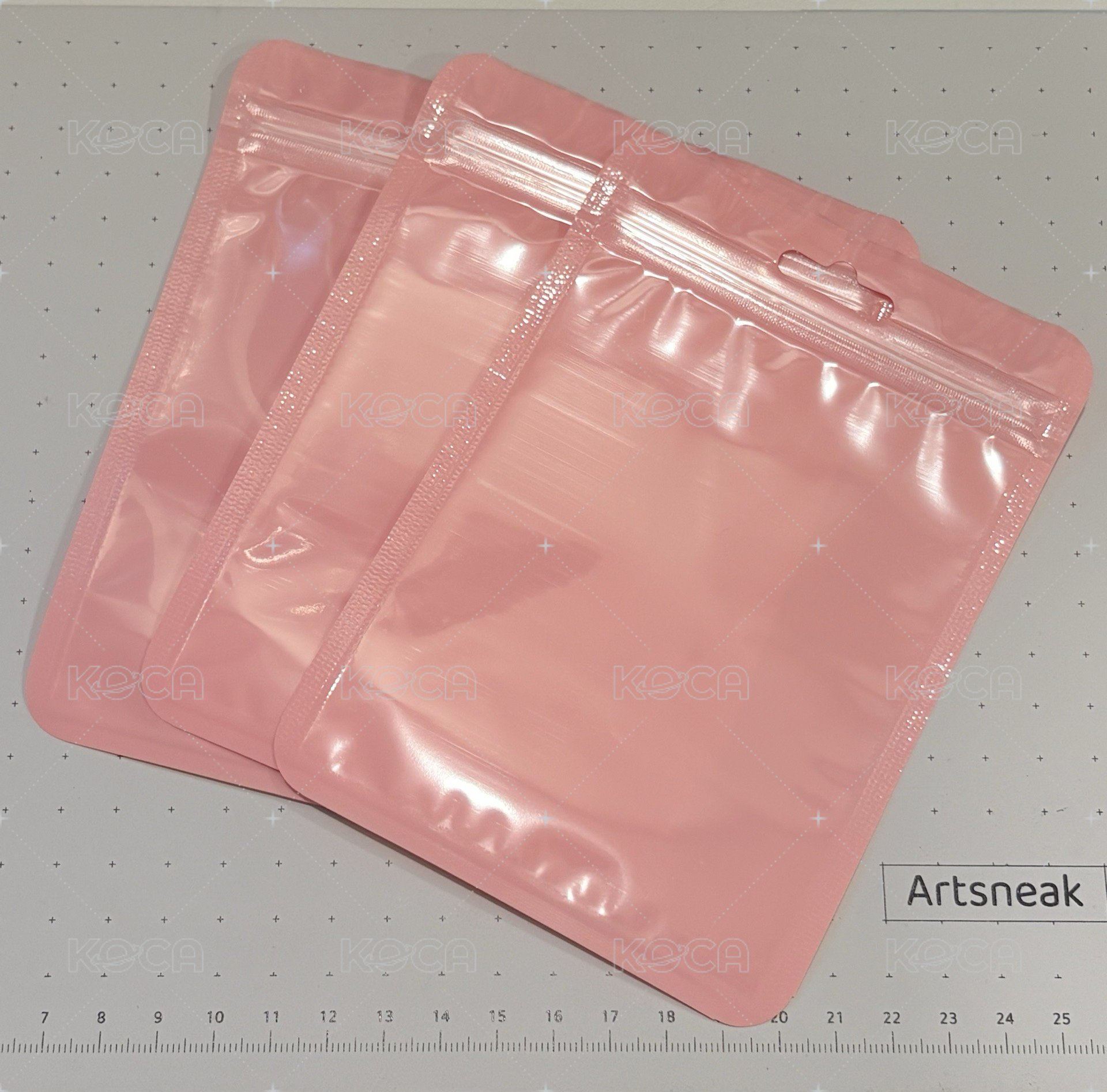 (前透)馬卡龍粉 10x15、3入