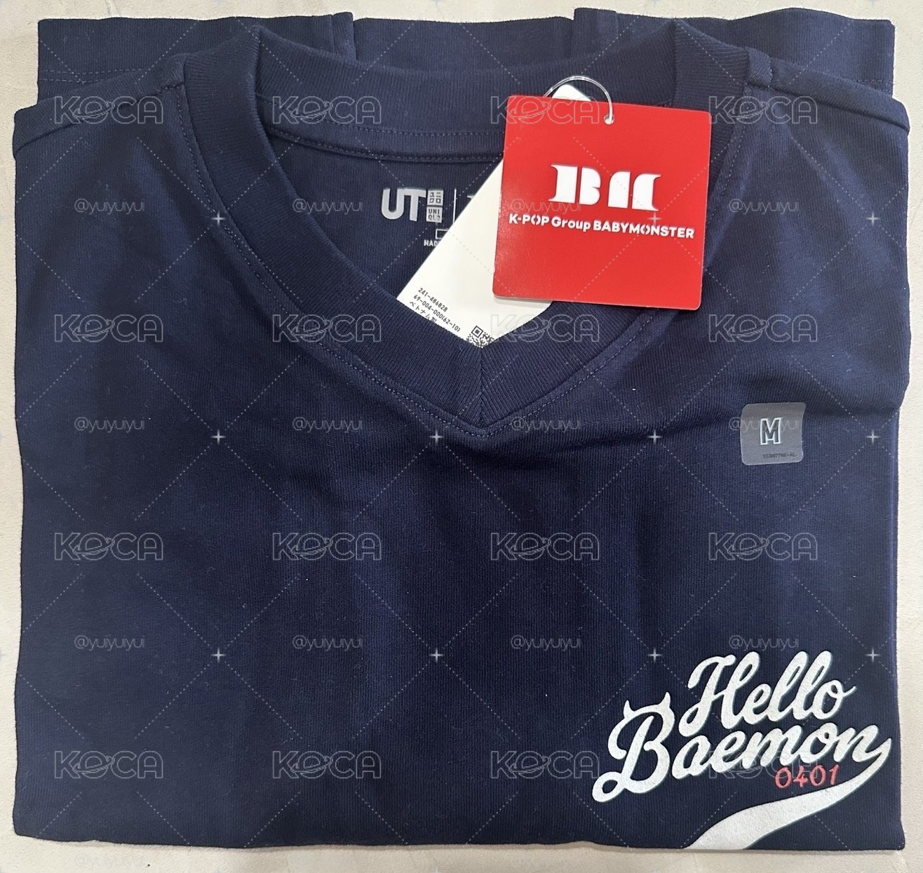 UNIQLO T恤 baby monster