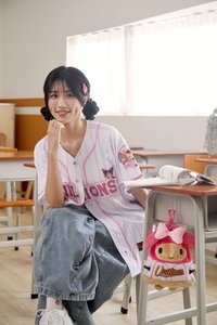 尋寶趣條紋球衣_白