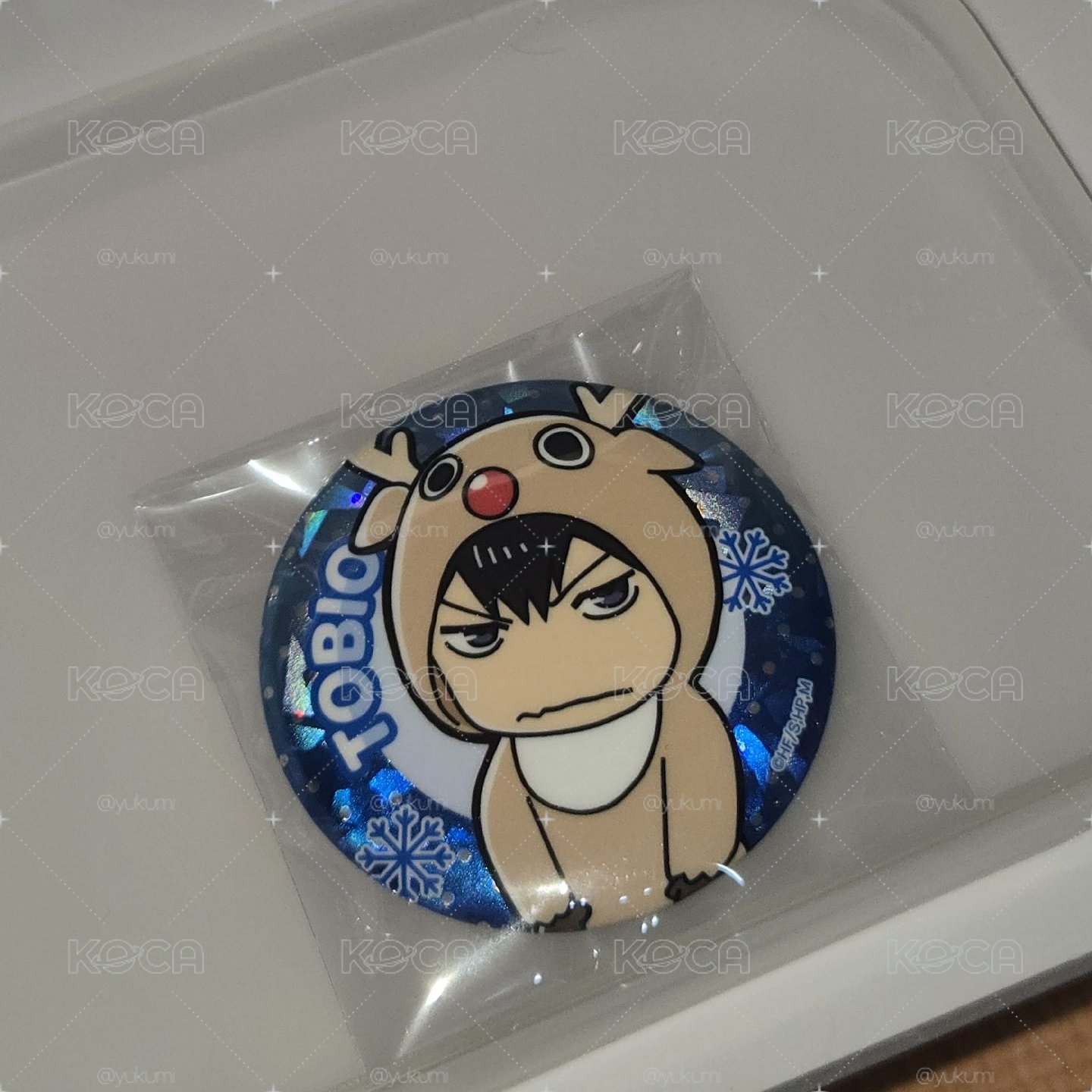 影山飛雄的聖誕馴鹿造型徽章