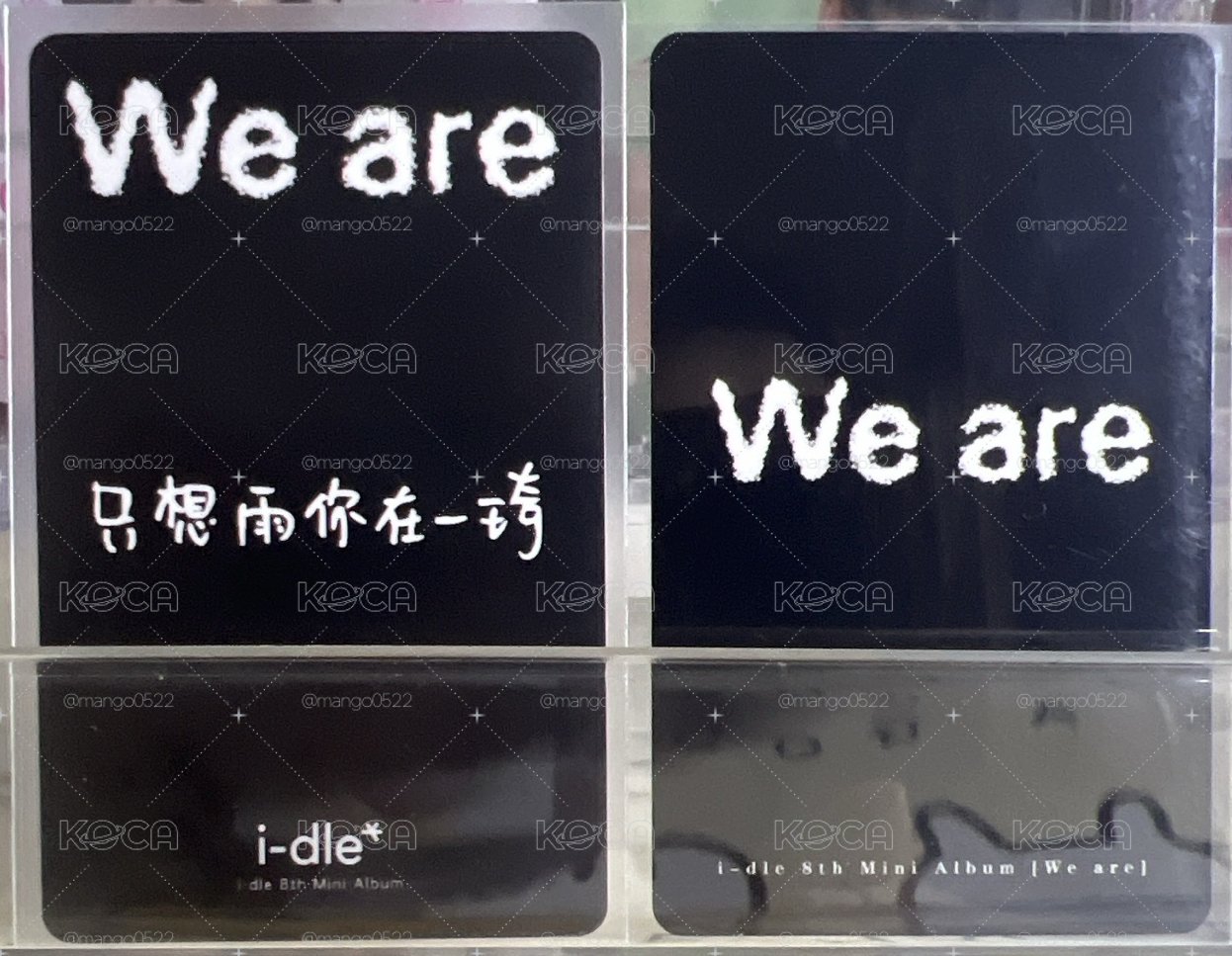 IDLE 雨琦 同裝照特典琦 中背、泡泡摩奇 （現貨兩張一起）