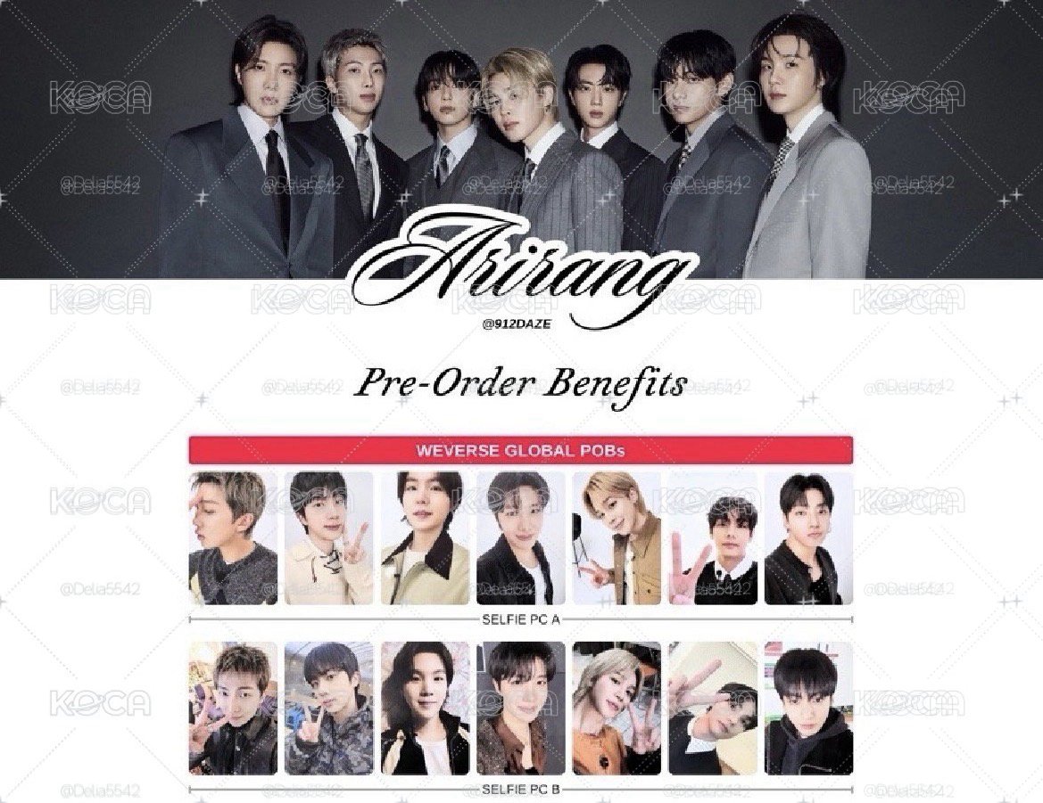 ARIRANG wvS AB版特典
