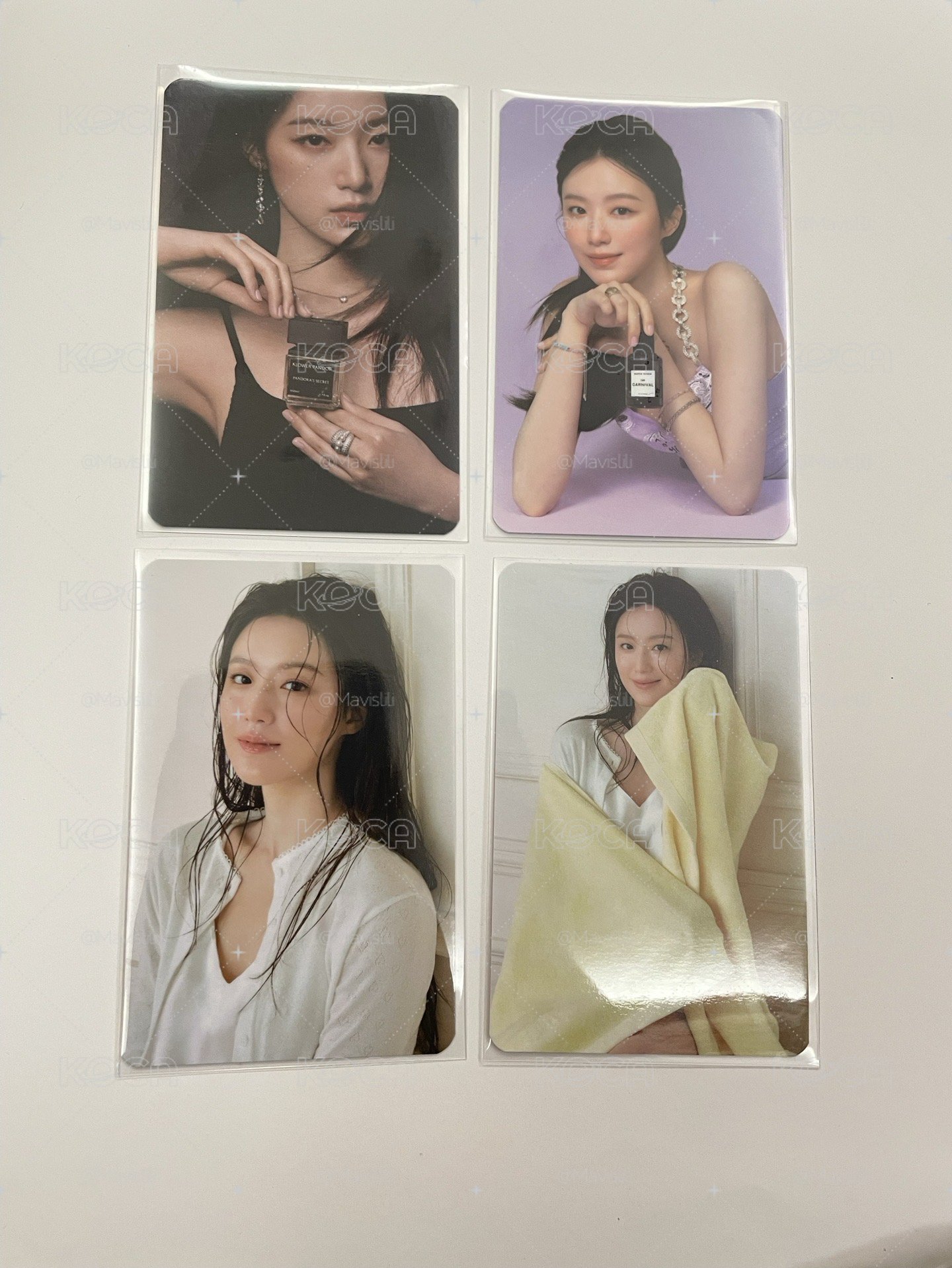 香水代言卡一套