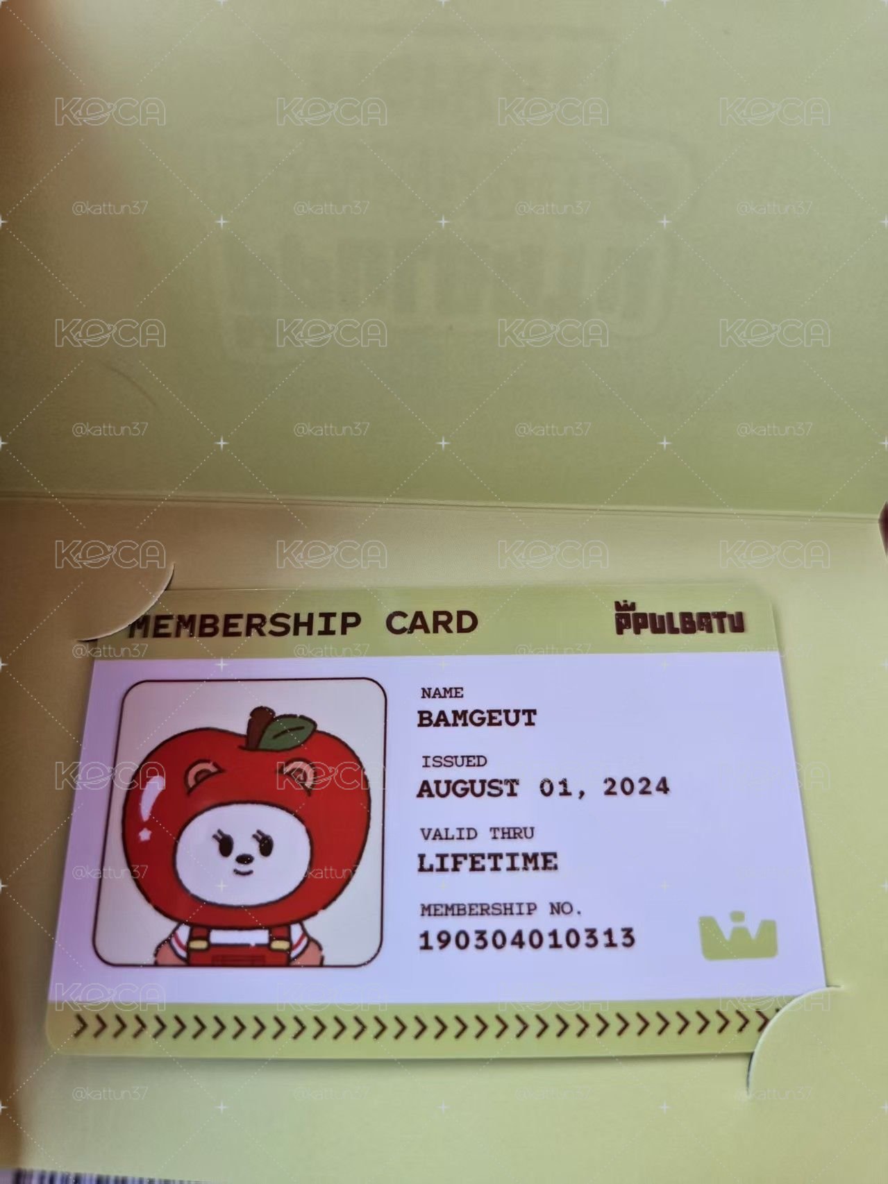 TXT 栗嘻 入場卡