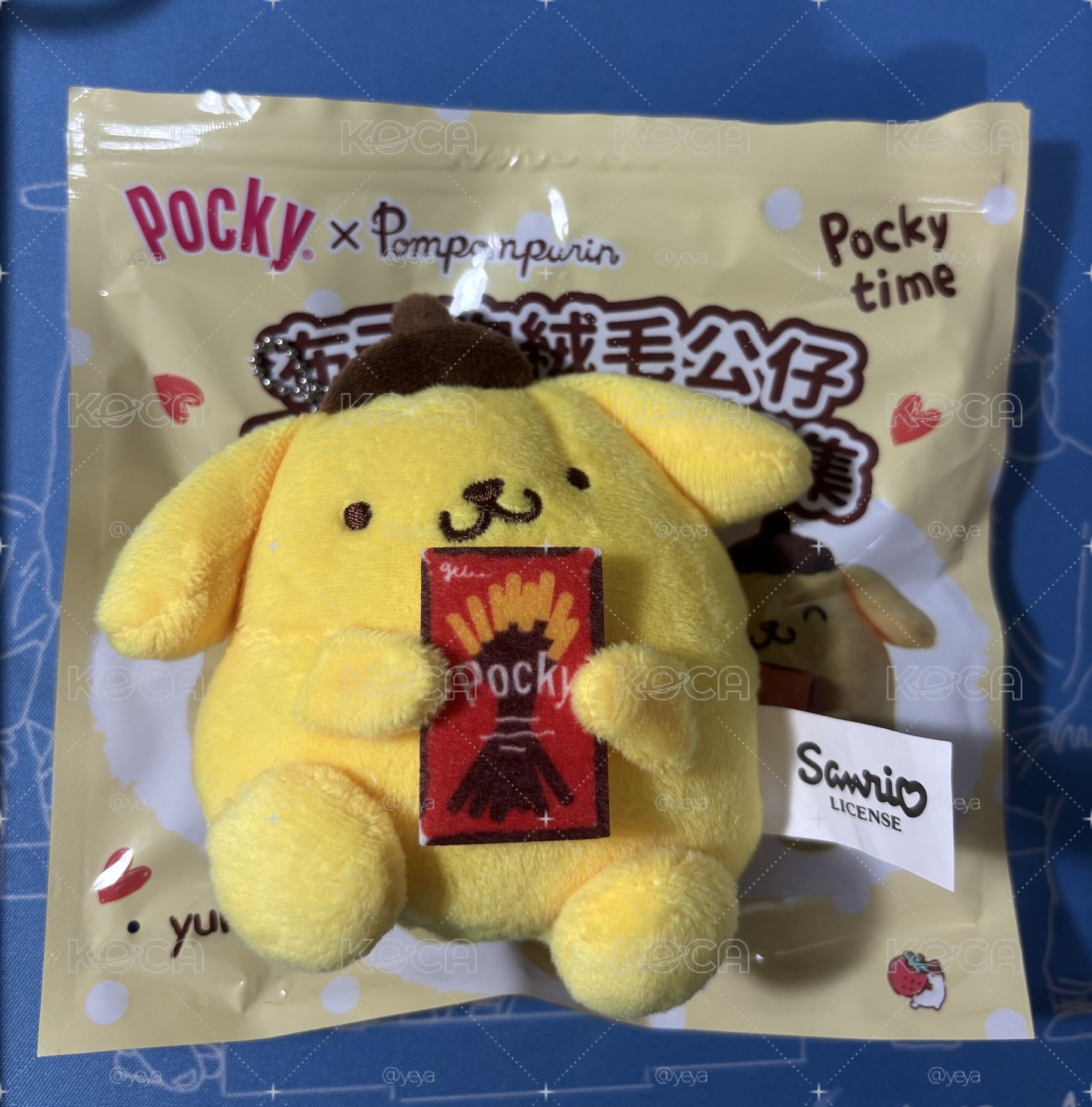 7-11xpocky 布丁狗 娃娃吊飾+藏壽司 布丁狗扭蛋 火花吊飾