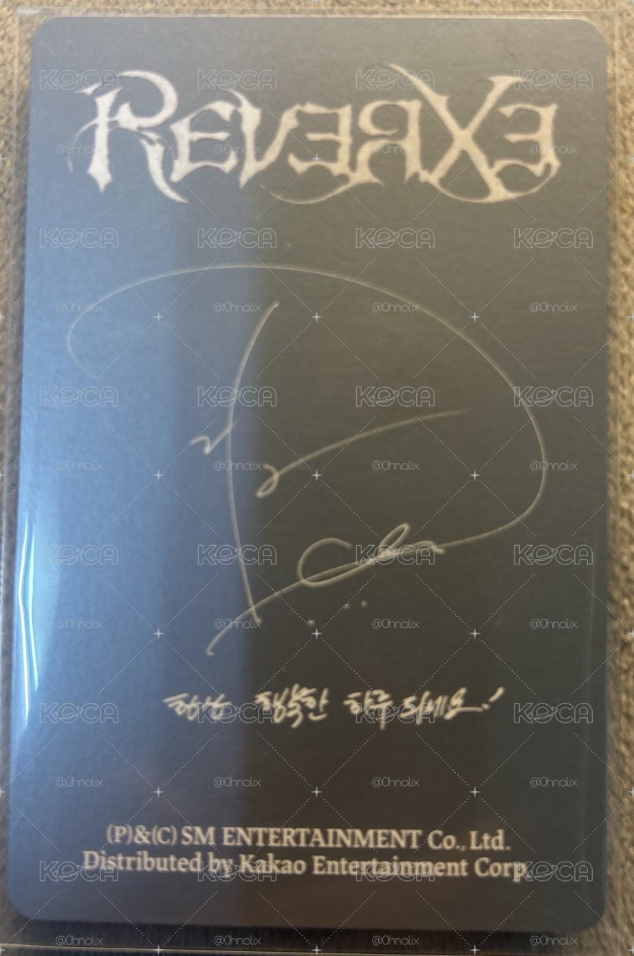 D.O 嘟 Reverxe 專輯卡 Big SMini ver.