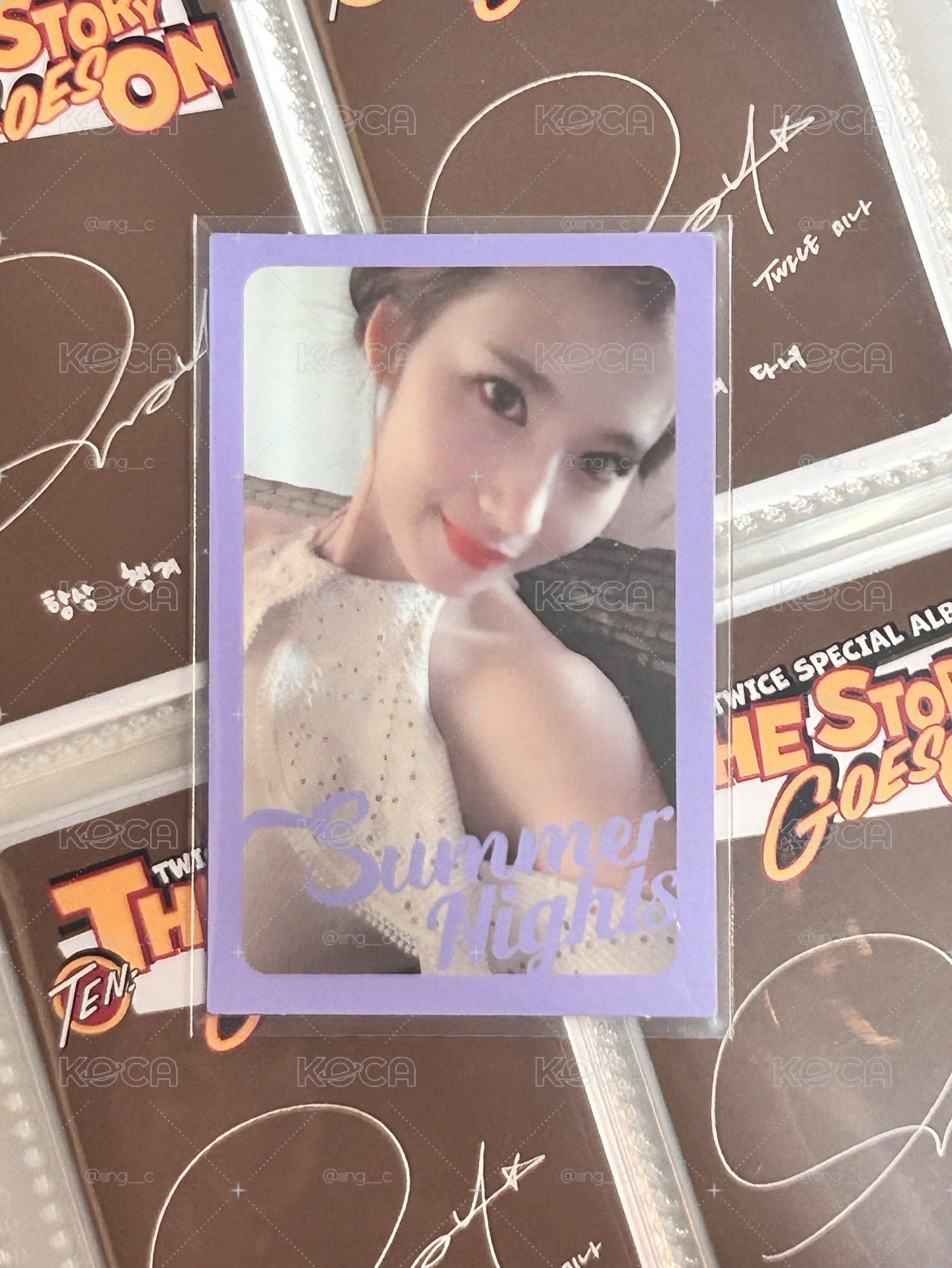 TWICE SANA Summer Nights DTNA專輯卡