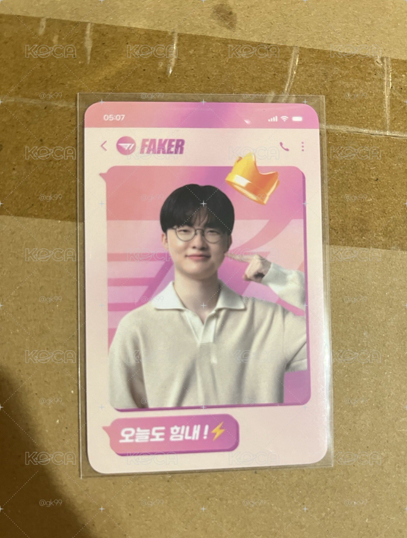 T1大熊製藥粉1.0Faker小卡