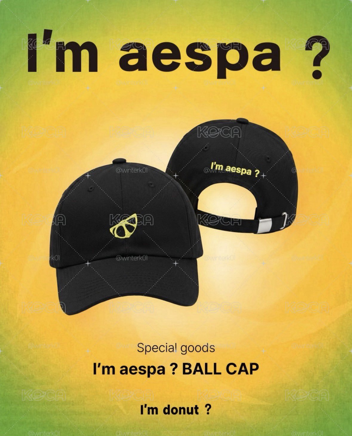 aespa x I’m donut? 聯名帽子