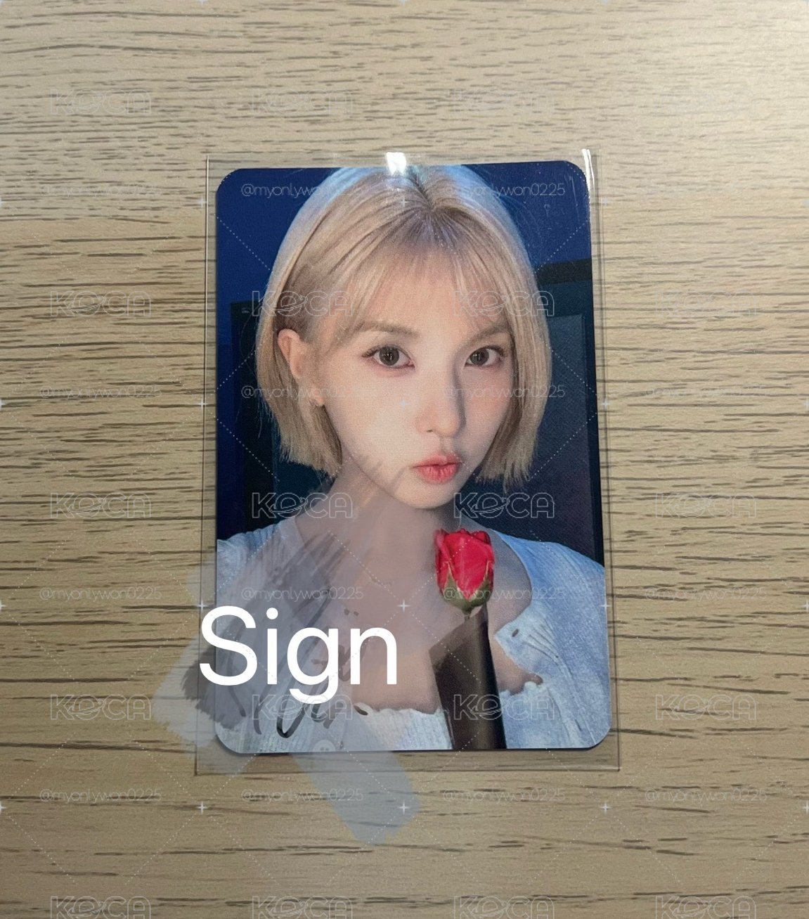 Bae棄單的花店簽卡裴