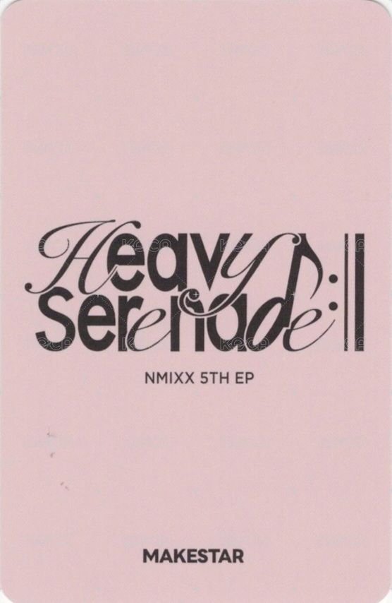 Heavy Serenade ms 線下1.0 簽售卡 玫瑰熊 背面