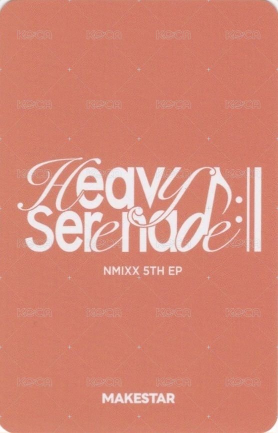 Heavy Serenade ms 線上1.0 簽售卡 玫瑰花環 背面