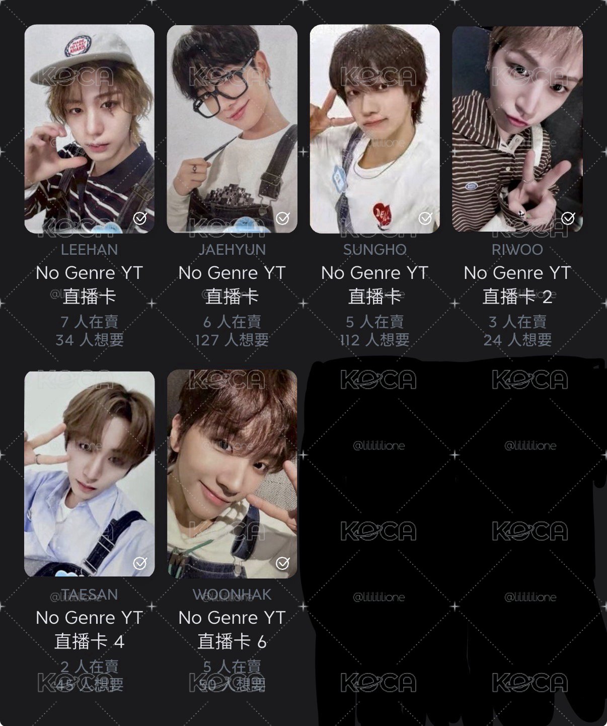 No Genre YT 直播卡 