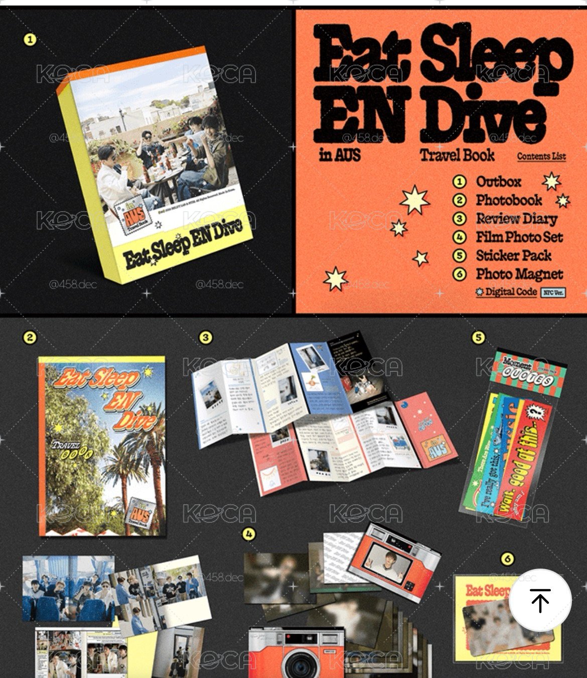 （非現需二補）ENHYPEN 먹자빠澳洲旅遊寫真書組