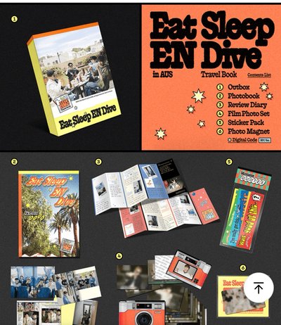 （非現需二補）ENHYPEN 먹자빠澳洲旅遊寫真書組