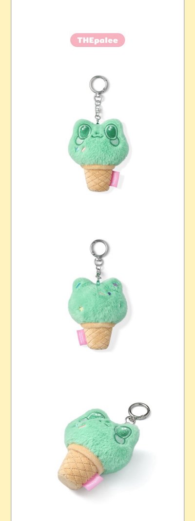 ICE CREAM WITH MINITEEN FACE KEYRING THEpalee