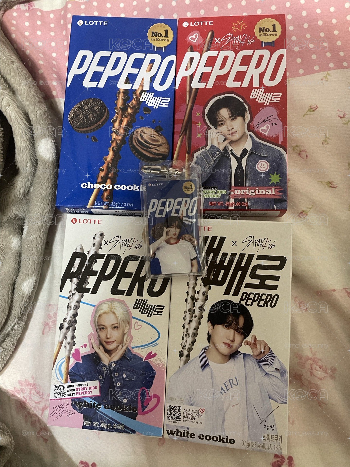 Pepero旻 /玟鑰匙圈+餅乾