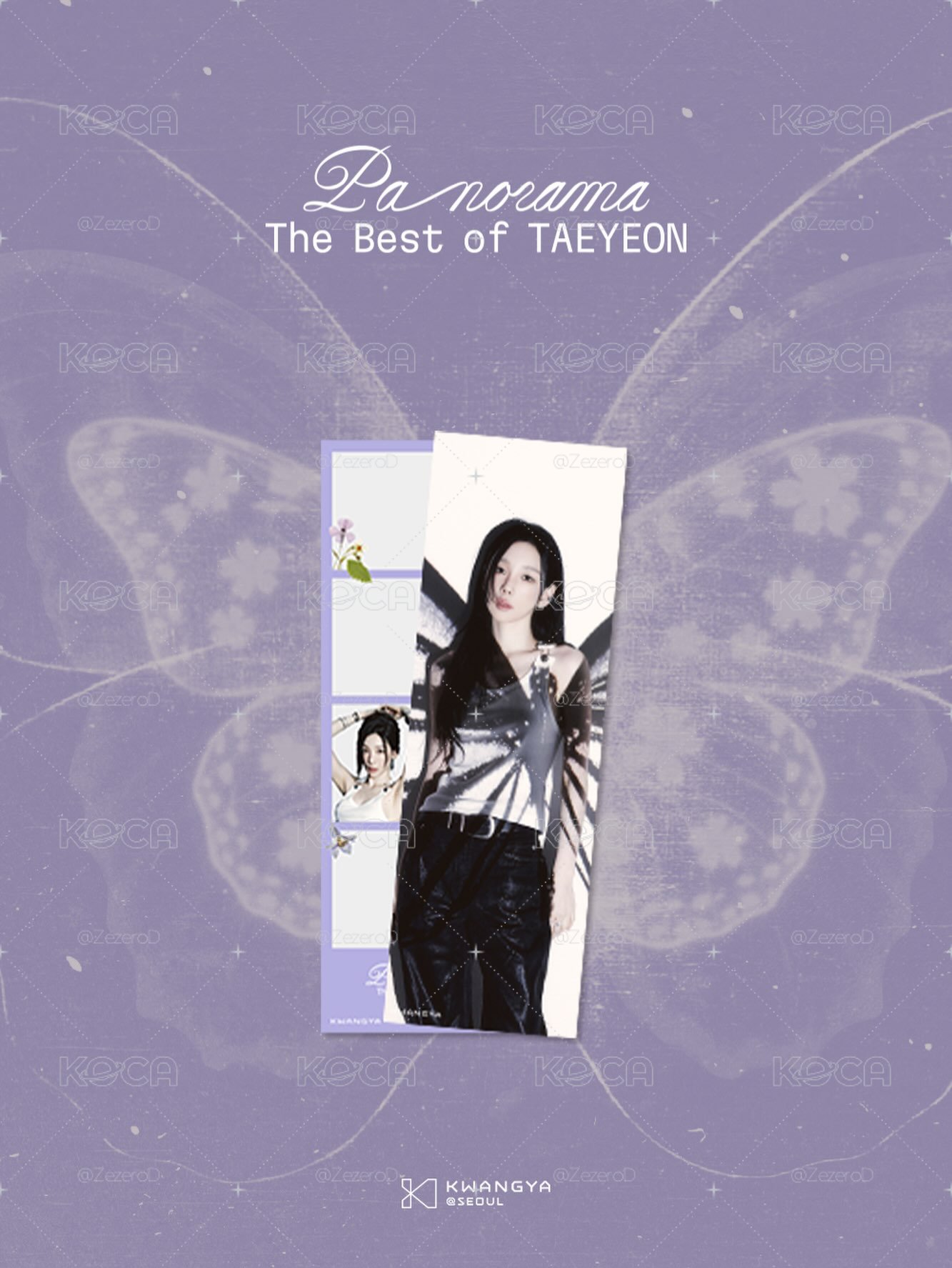 TAEYEON 10週年 SM曠野官方 人生四格卡 代印 1組兩張