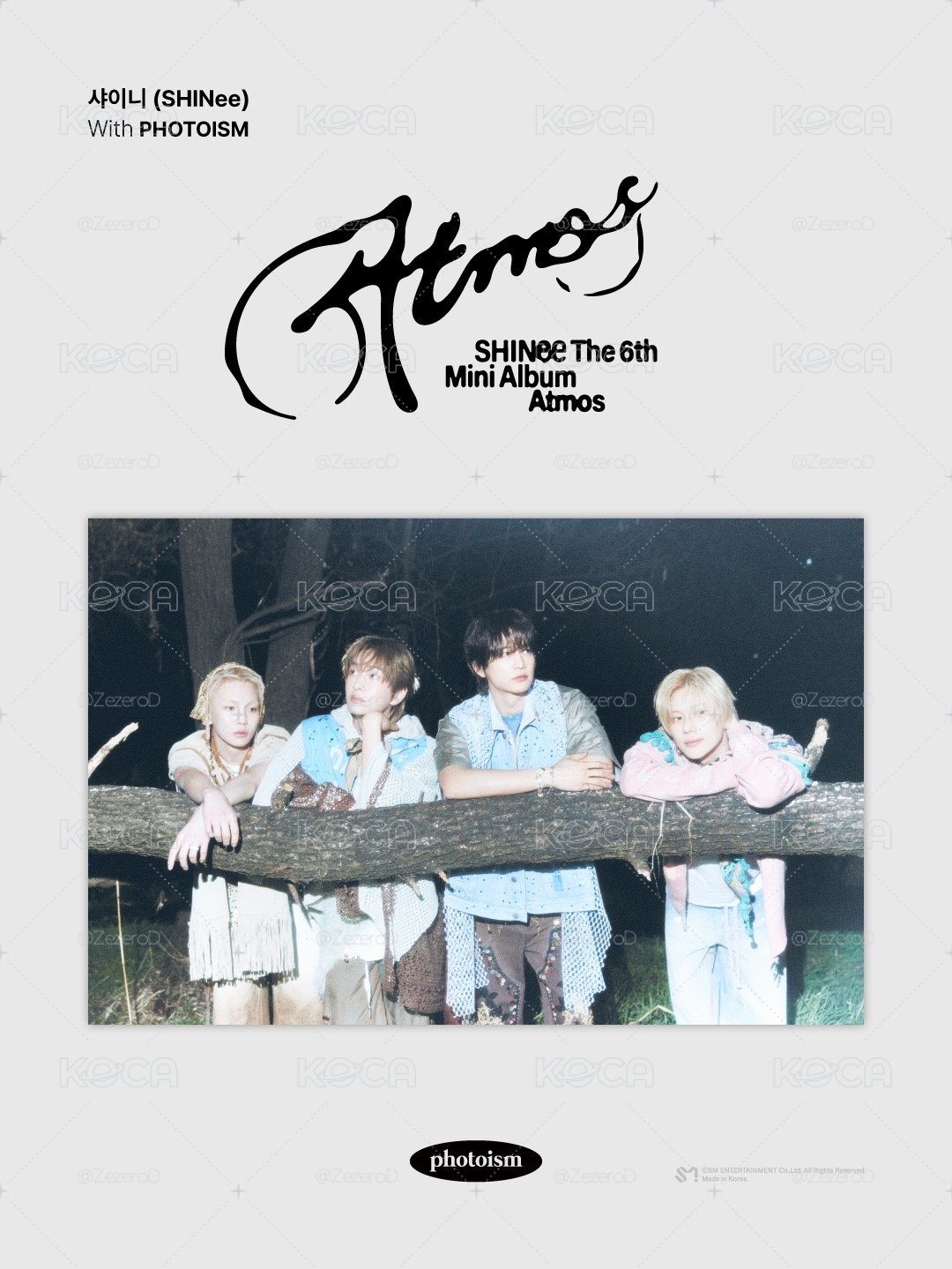 (6/6後下單，6/19後才會去印製）SHINee Atmos photoism 人生四格卡 代印 1組兩張