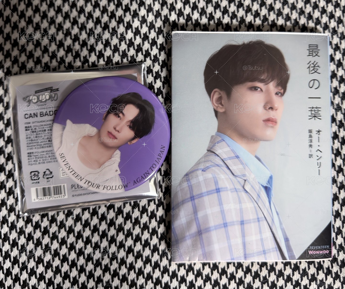 【現貨含小說 可當日出貨】seventeen follow again 日巡 全圓佑 徽章 小說