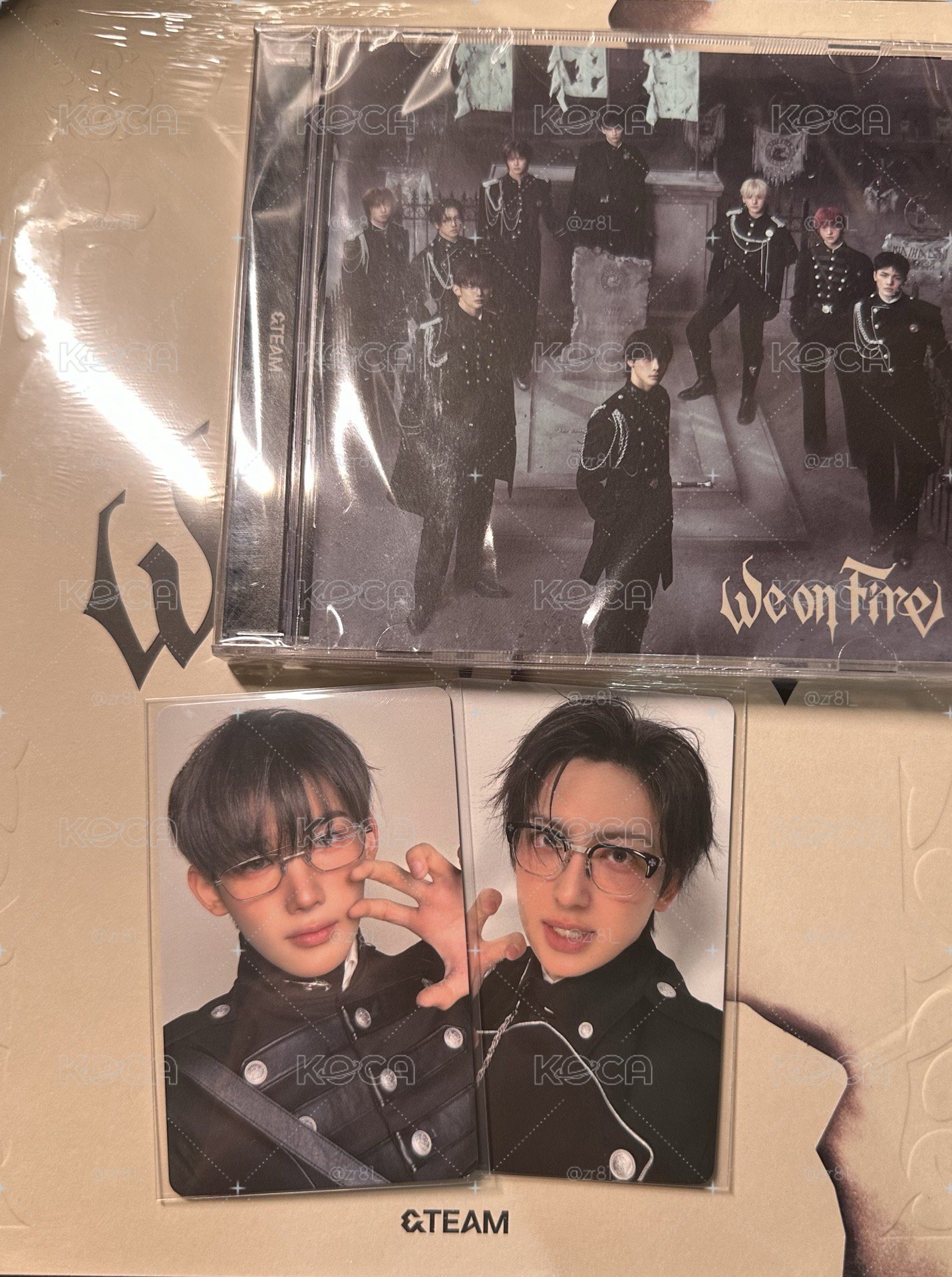 &TEAM JO、FUMA日咖特典+初回+通常盤+卡套（不拆）
