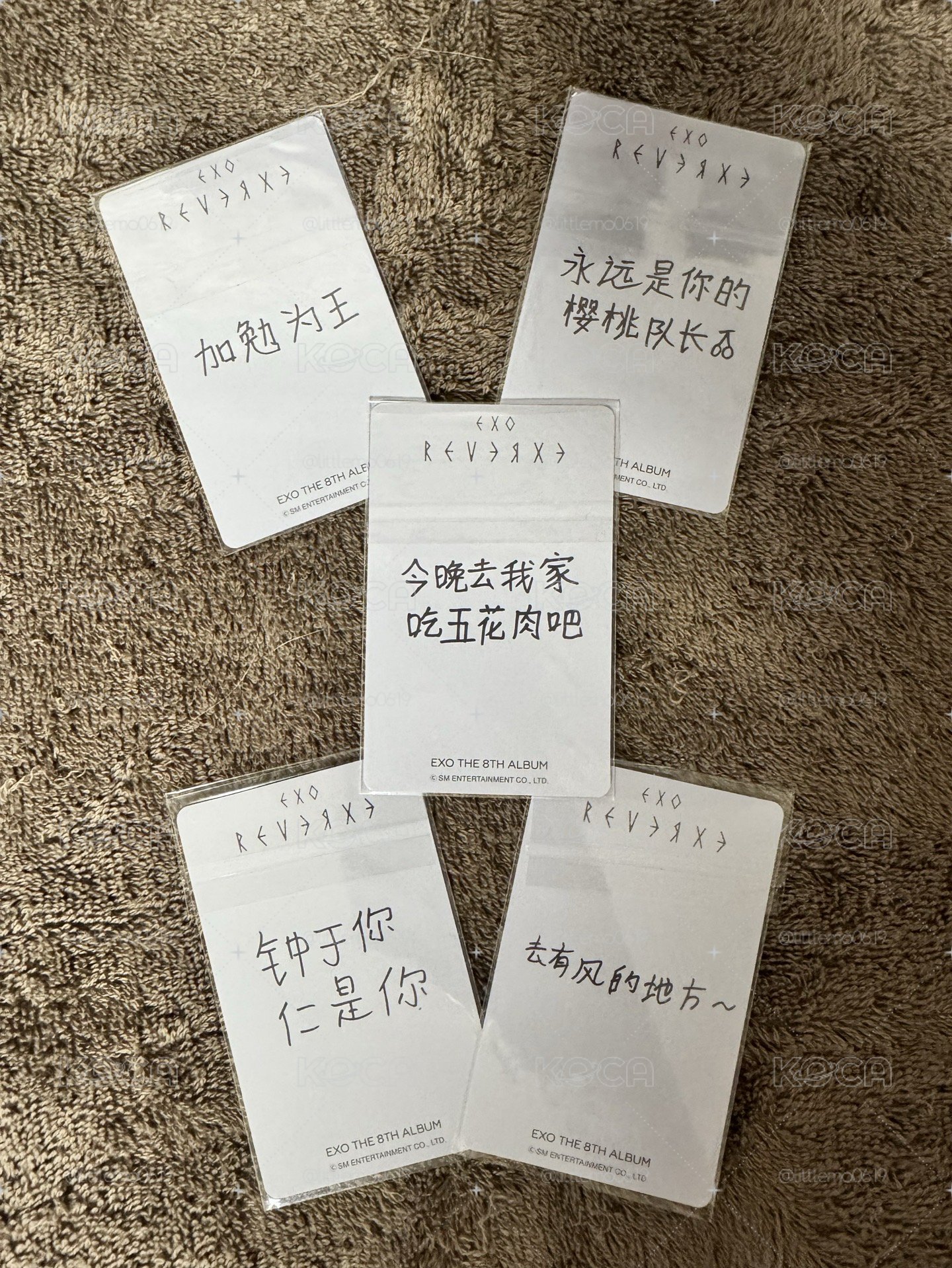 EXO Reverxe 北京 五寶🫶🏻簽售卡