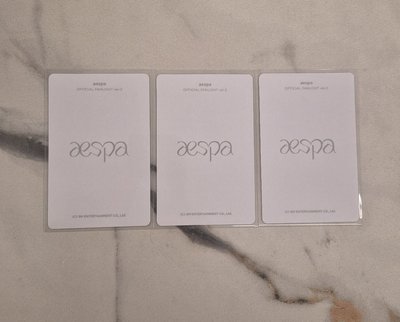 aespa手燈卡3.0